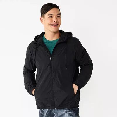 Tek Gear Men's Tek Gear Windbreaker Jacket, Size: Large, Black