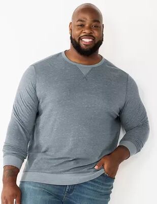 Sonoma Goods For Life Big & Tall Sonoma Goods For Life Super Soft Double Knit Crewneck Tee, Men's, Size: XL Tall, Med Grey