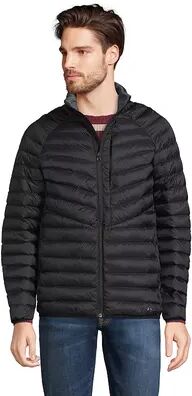 Lands' End Big & Tall Lands' End Ultralight Packable Down Jacket, Men's, Size: Large Tall, Black