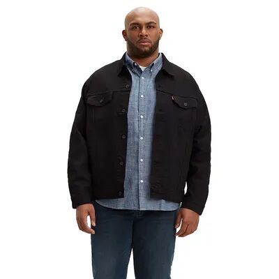 Levi's Big & Tall Levi's Denim Trucker Jacket, Men's, Size: Large Tall, Black