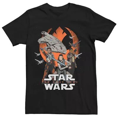 Licensed Character Men's Star Wars The Last Jedi Rebels Graphic T-shirt, Size: Small, Black