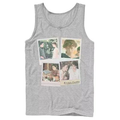 Licensed Character Men's Sixteen Candles Vintage Polaroid Scenes Tank, Size: Small, Med Grey