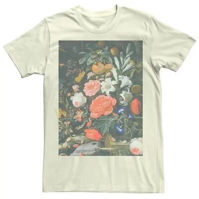Licensed Character Men's Renaissance Flowers Painting Tee, Size: XL, Natural