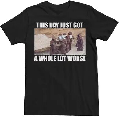 Star Wars Men's Star Wars This Day Just Got A Whole Lot Worse Tee, Size: Small, Black