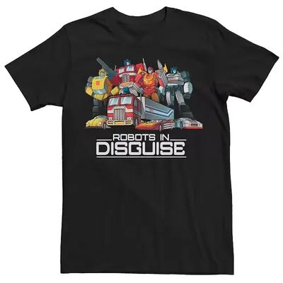 Licensed Character Men's Transformers Group Shots Robots In Disguise Tee, Size: XL, Black