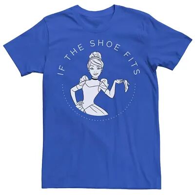 Disney Men's Disney Cinderella If The Shoe Fits Tee, Size: Large, Med Blue