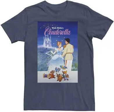 Disney Big & Tall Disney Cinderella Classic Vintage Movie Poster Tee, Men's, Size: 3XL, Med Blue