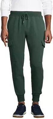 Lands' End Men's Lands' End Serious Sweats Cargo Jogger Pants, Size: XXL, Green