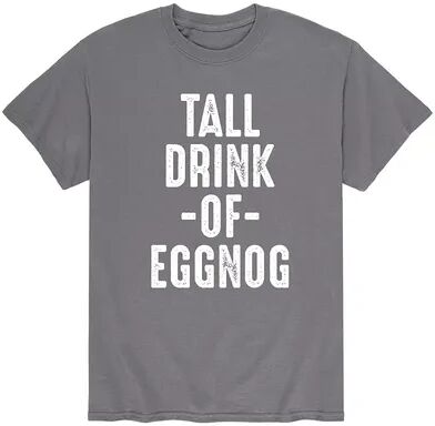 Licensed Character Men's Matching Tall Drink Of Eggnog Tee, Size: Large, Grey