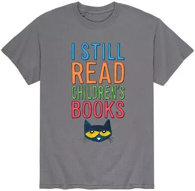 Licensed Character Men's Pete The Cat Childrens Book Tee, Size: XXL, Grey