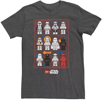 Licensed Character Big & Tall Lego Star Wars Trooper Sorts Tee, Men's, Size: 3XL Tall, Dark Grey