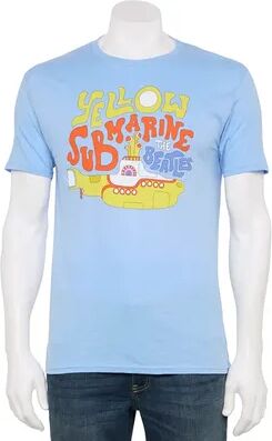 Music Men's The Beatles Yellow Submarine Tee, Size: Medium, Dark Blue