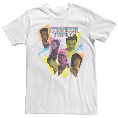 Licensed Character Men's Netflix Stranger Things Eleven, Lucas, Dustin, Max, Will, Mike Tee, Size: XL, White