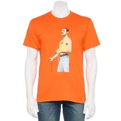 Music Men's Freddie Mercury Graphic Tee, Size: XXL, Orange