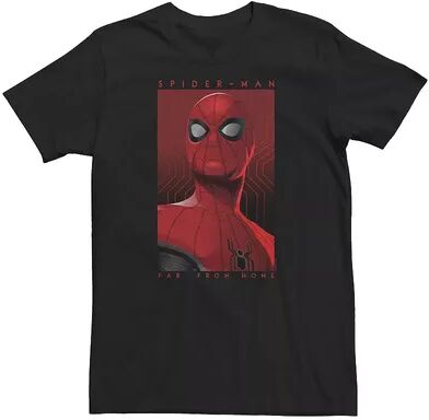 Marvel Big & Tall Marvel Spider-Man Far From Home Tonal Movie Poster Tee, Men's, Size: XL Tall, Black