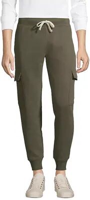 Lands' End Men's Lands' End Serious Sweats Cargo Jogger Pants, Size: XXL, Dark Green