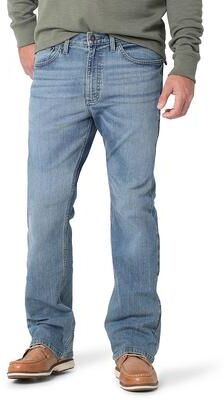 Wrangler Men's Wrangler Relaxed-Fit Bootcut Jeans, Size: 38X30, Light Blue