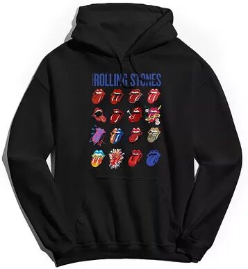 Licensed Character Men's Rolling Stones Lonesome Evolution Hoodie, Size: Medium, Black