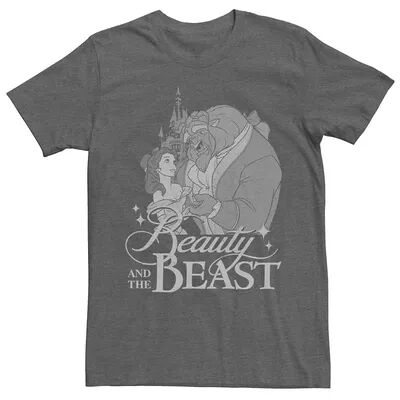 Licensed Character Men's Disney's Beauty and The Beast Classic Tee, Size: XXL, Dark Grey
