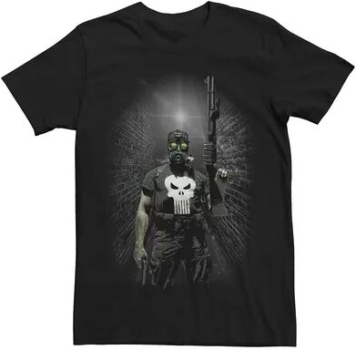 Licensed Character Men's Marvel's Punisher Night Vision Portrait Tee, Size: 3XL, Black