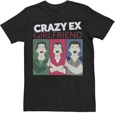 Licensed Character Mens Crazy Ex Girlfriend Box Panel Cartoon Style Tee, Men's, Size: Medium, Black