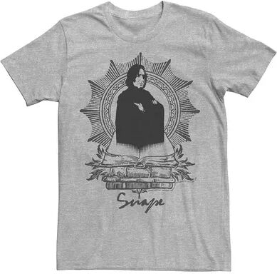 Harry Potter Men's Harry Potter Snape Books Portrait Graphic Tee, Size: Small, Med Grey