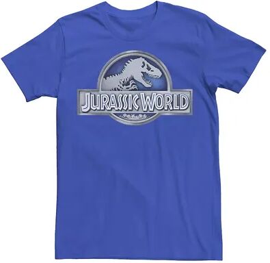 Licensed Character Men's Jurassic World Classic Metal Coin Logo Tee, Size: Small, Blue