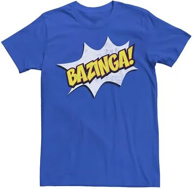 Licensed Character Men's The Big Bang Theory Bazinga Tee, Size: Large, Blue