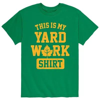 Licensed Character Men's This My Yard Work Shirt Tee, Size: XL, Green
