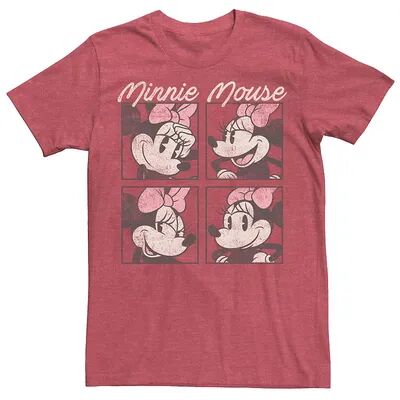 Licensed Character Men's Disney Mickey And Friends Minnie Mouse Vintage Box Up Tee, Size: Large, Red