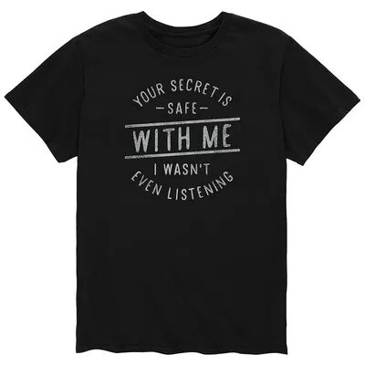 Licensed Character Men's Secret Safe With Me Tee, Size: Small, Black