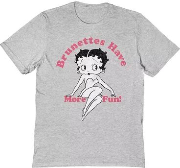 Licensed Character Men's Betty Boop T-Shirt, Size: XL, Med Grey