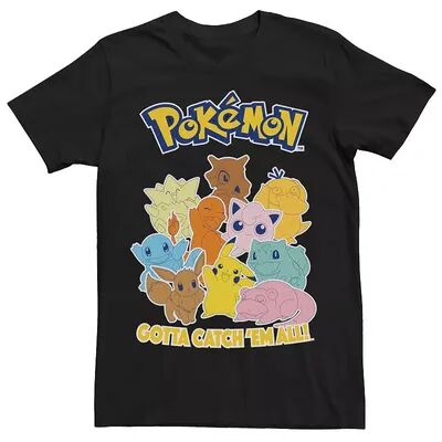 Licensed Character Men's Pokemon Gotta Catch Crew Tee, Size: XS, Black