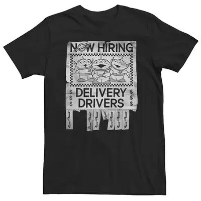 Disney Big & Tall Disney / Pixar Toy Story Now Hiring Delivery Drivers Tee, Men's, Size: 4XL, Black