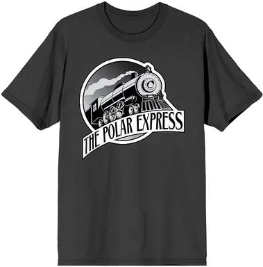 Licensed Character Men's Polar Express Train Logo Tee, Size: XXL, Black