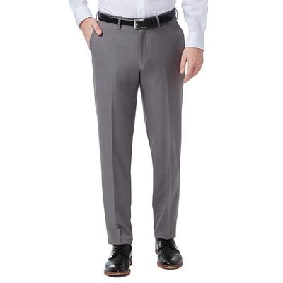 Haggar Men’s Haggar Premium Comfort Flex-Waist Slim-Fit Stretch Flat-Front Dress Pants, Men's, Size: 36 X 32, Silver