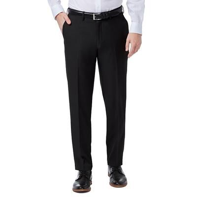 Haggar Men’s Haggar Premium Comfort Flex-Waist Slim-Fit Stretch Flat-Front Dress Pants, Men's, Size: 36 X 32, Black