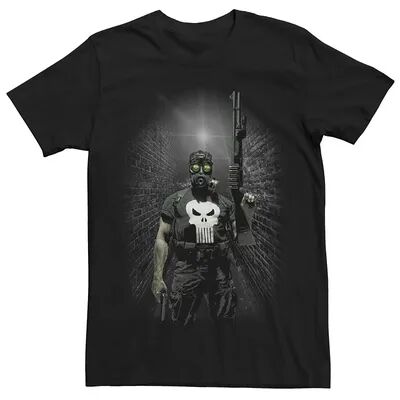 Licensed Character Men's Marvel's Punisher Night Vision Portrait Tee, Size: XXL, Black