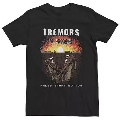 Licensed Character Men's Tremors Video Game Start Screen Poster Tee, Size: XL, Black