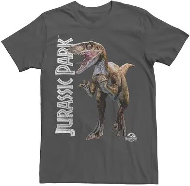 Licensed Character Men's Jurassic Park Velociraptor Full Body Tee, Size: XXL, Grey