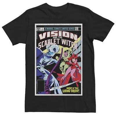 Marvel Men's Marvel Vision And The Scarlet Witch Night Of The Living Druid Tee, Size: XXL, Black