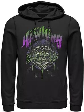 Licensed Character Men's Netflix Stranger Things Demogorgon Welcome To Hawkins Hoodie, Size: Small, Black