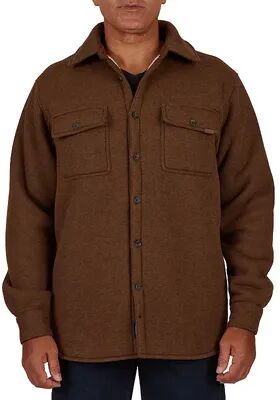 Smith's Workwear Men's Smith's Workwear Sherpa-Lined Heather Thermal Shirt Jacket, Size: XXL, Green