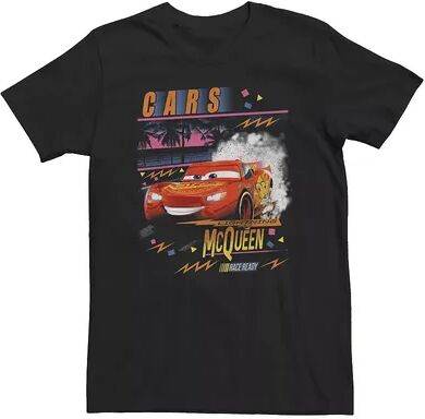 Disney Big & Tall Disney / Pixar Cars Lightning Lightning McQueen Palm Tree Sunset Tee, Men's, Size: 3XL Tall, Black