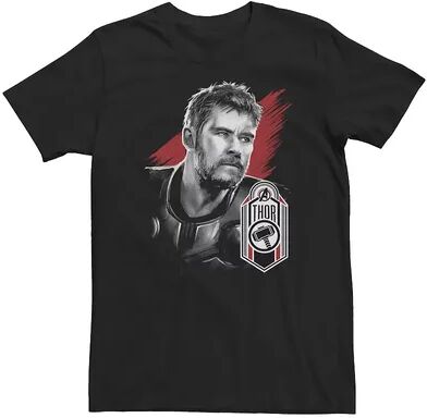 Marvel Big & Tall Marvel Avengers Endgame Thor Tag Poster Tee, Men's, Size: XXL Tall, Black