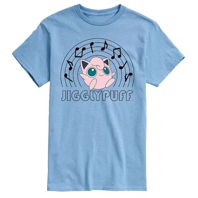 Licensed Character Men's Pokémon Jigglypuff Music Notes Tee, Size: Medium, Light Blue