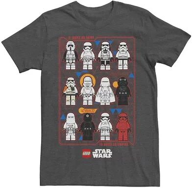 Licensed Character Men's Lego Star Wars Trooper Sorts Tee, Size: Medium, Dark Grey