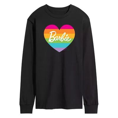 Licensed Character Men's Barbie Pride Heart Tee, Size: Medium, Black