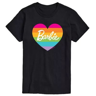 Licensed Character Men's Barbie Pride Rainbow Tee, Size: Large, Black