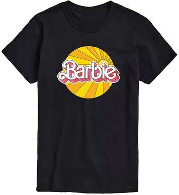 Licensed Character Men's Barbie Sunburst Logo Tee, Size: XL, Black